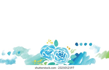 Watercolor. A doodle-like touch of paint with a touch of watercolor. Paint vector illustration drawn with a brush.