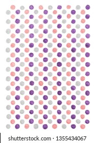 watercolor  dot pettern 