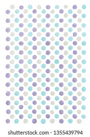 watercolor  dot pettern 