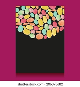 Watercolor dots background
