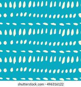 Watercolor dots pattern. Colored stripes - stock vector