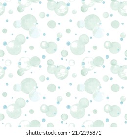 Watercolor dots seamless repeat print