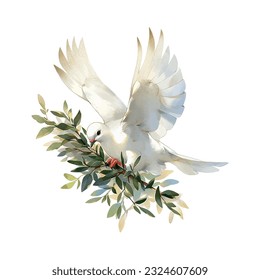 La paloma acuarela de la acuarela de la paz para el diseño de la celebración. Diseño de ilustración vectorial. Diseño de tarjetas de vacaciones.