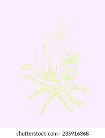 Watercolor drawings for Christmas and New Year, Tree decoration and gift boxes as design elements.