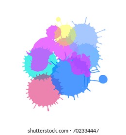 watercolor droplets vector