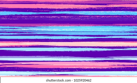 Watercolor Dry Brush Stripes in Grunge Style. Hand Drawn Fashion Seamless Pattern. Painted Watercolor Style Texture. Packaging, Fabric Print Design Background.