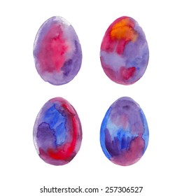 Watercolor easter egg - vector eps10