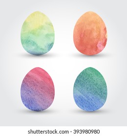 Watercolor Easter Eggs 1