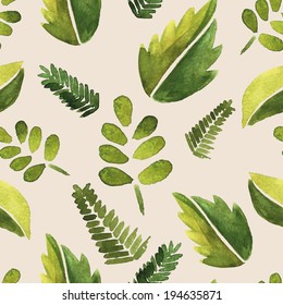 watercolor eco leaf