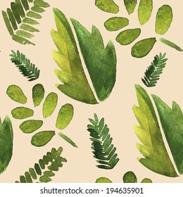 watercolor eco leaf