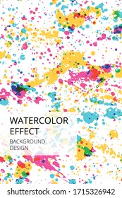 Watercolor Effect texture for your Banner, Poster, Card, Flyer, Invitation, Cover, Brochure design. 