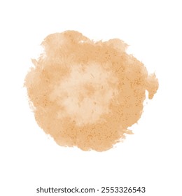 Watercolor effect vector stains. Light orange grunge splatter. Color explosion. Paint stains.