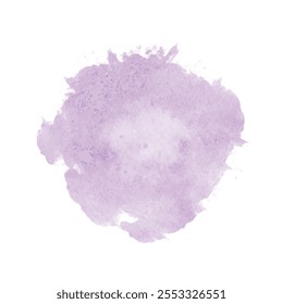 Watercolor effect vector stains. Light purple Grunge splatter. Color explosion. Paint stains.