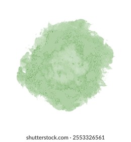 Watercolor effect vector stains. Light green grunge splatter. Color explosion. Paint stains.