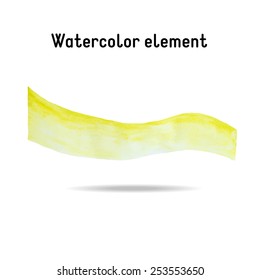 Watercolor element for design. Vector illustration