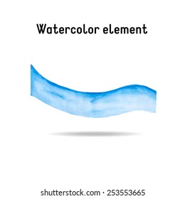 Watercolor element for design. Vector illustration