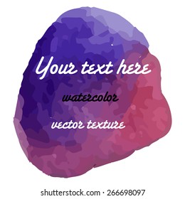 watercolor element for design. Vector illustration