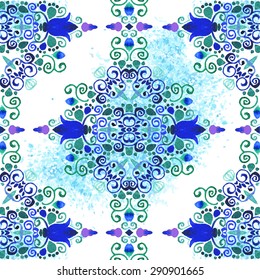 Watercolor element. Vector art for design.