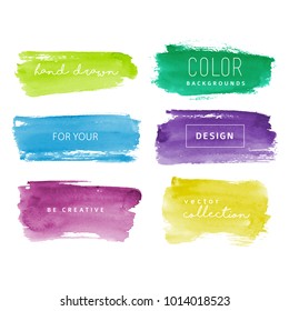 Watercolor Elements For Design