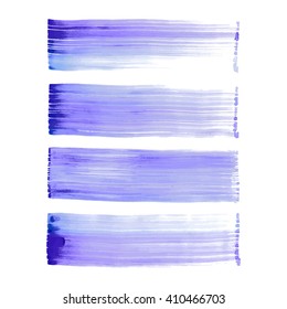 Watercolor elements for design, vector illustration