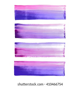 Watercolor elements for design, vector illustration