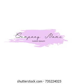 Watercolor elements for design vector illustration logo
