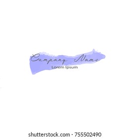 Watercolor elements for design vector illustration logo