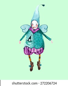 watercolor elf