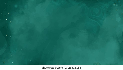 Watercolor emerald background vector design in eps 10