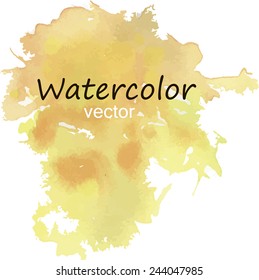 Watercolor with example word