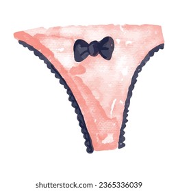 watercolor female menstruation element design