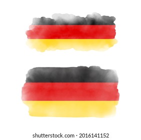 Fondo del indicador de color de agua. Bandera de Alemania.