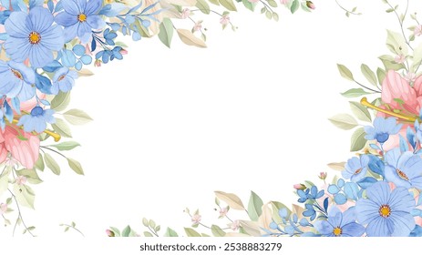 Watercolor floral background, pattern, texture for design
