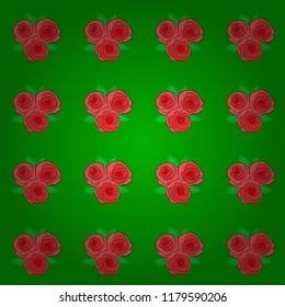 Watercolor floral background. Textile print for bed linen, jacket, package design, fabric and fashion concepts. Vector seamless pattern with rose flowers and leaves in orange, pink and green colors.