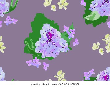 Watercolor Floral gentle bright tiny flowers pattern. Could be used For Dress, wallpapers, print, gift wrap and scrapbooking.