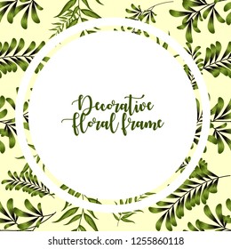 watercolor floral ornament floral frame