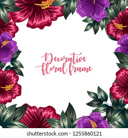 watercolor floral ornament floral frame