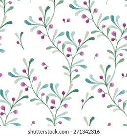 Watercolor floral pattern