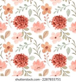 Watercolor floral pattern for background, fabric, textile, fashion, wallpaper, wedding, banner, sticker, decoration etc.
