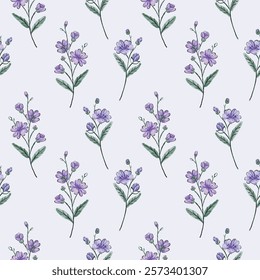 Watercolor floral pattern watercolor block print watercolor boho floral pattern vector repeat file