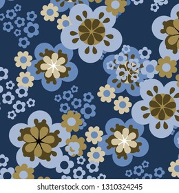 watercolor floral pattern, Ditsy floral background.