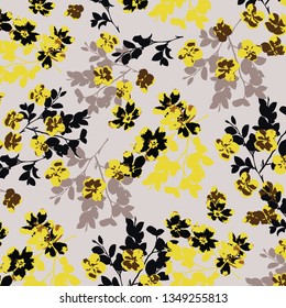 Aquarell, florales Muster, Ditsy floraler Hintergrund. Liberty-Stil. 