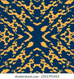 Watercolor floral pattern with pink, yellow and gray flowers.  Ink textured japanese background. Ethnic fabric vector. 