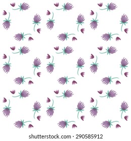 Watercolor floral pattern. Vector illustration. Seamless hand drawn pattern. Can be used for wallpaper, background.
