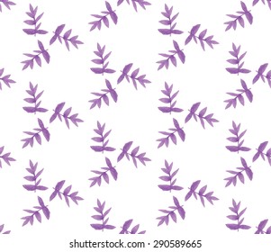 Watercolor floral pattern. Vector illustration. Seamless hand drawn pattern. Can be used for wallpaper, background.
