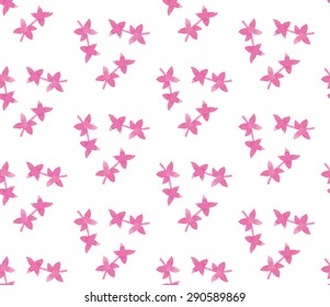 Watercolor floral pattern. Vector illustration. Seamless hand drawn pattern. Can be used for wallpaper, background.
