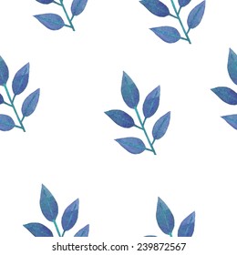 Watercolor floral seamless pattern