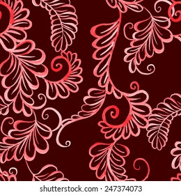 watercolor floral seamless pattern