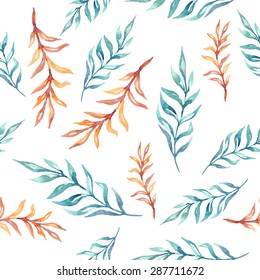 watercolor floral seamless pattern