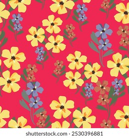 Watercolor floral seamless pattern for background, fabric, textile, fashion, wallpaper, wedding, banner, sticker, decoration etc